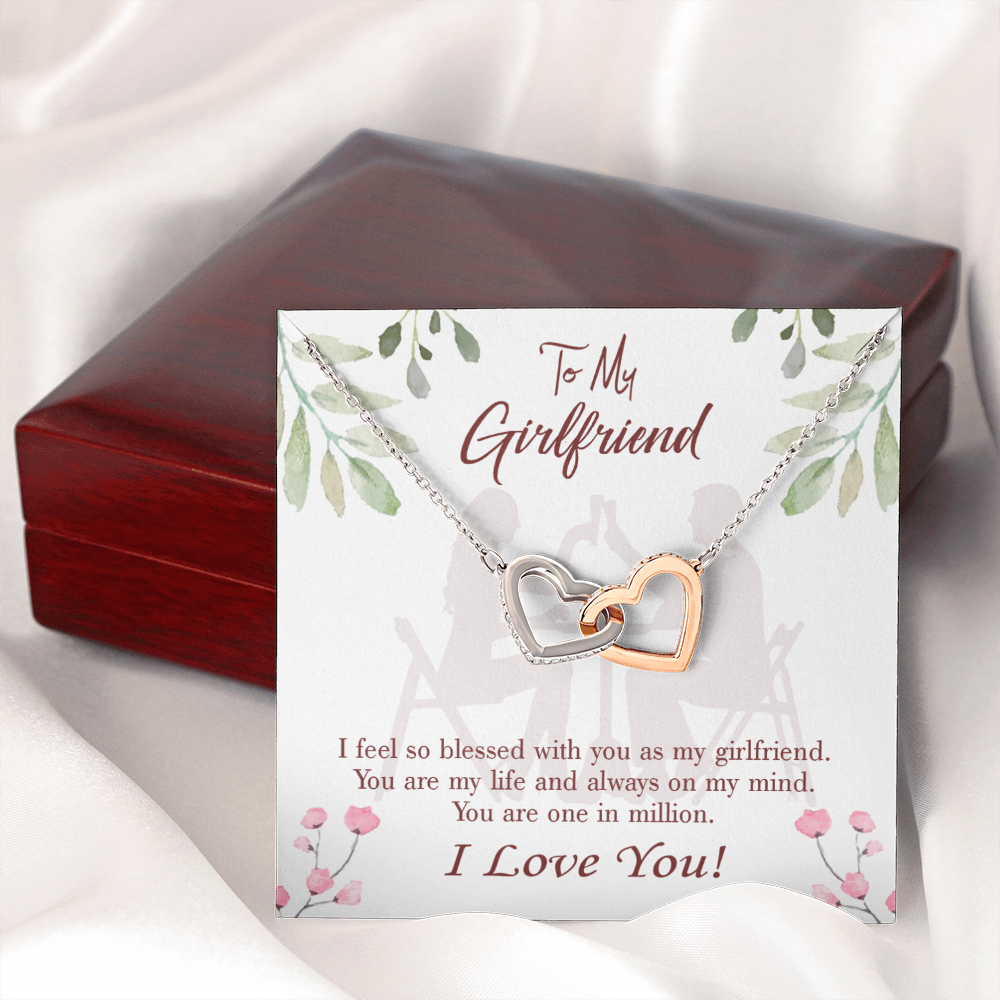 To My Girlfriend One in Million Inseparable Necklace-Express Your Love Gifts