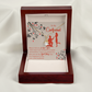To My Girlfriend Out of Habit Alluring Ribbon Necklace Message Card-Express Your Love Gifts