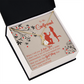 To My Girlfriend Out of Habit Alluring Ribbon Necklace Message Card-Express Your Love Gifts