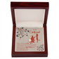 To My Girlfriend Out of Habit Alluring Ribbon Necklace Message Card-Express Your Love Gifts