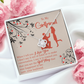 To My Girlfriend Out of Habit Infinity Knot Necklace Message Card-Express Your Love Gifts