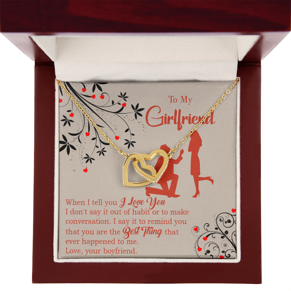 To My Girlfriend Out of Habit Inseparable Necklace-Express Your Love Gifts