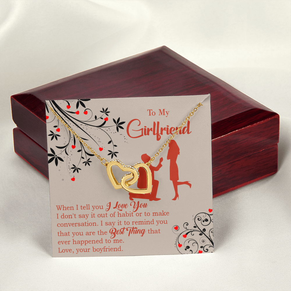 To My Girlfriend Out of Habit Inseparable Necklace-Express Your Love Gifts