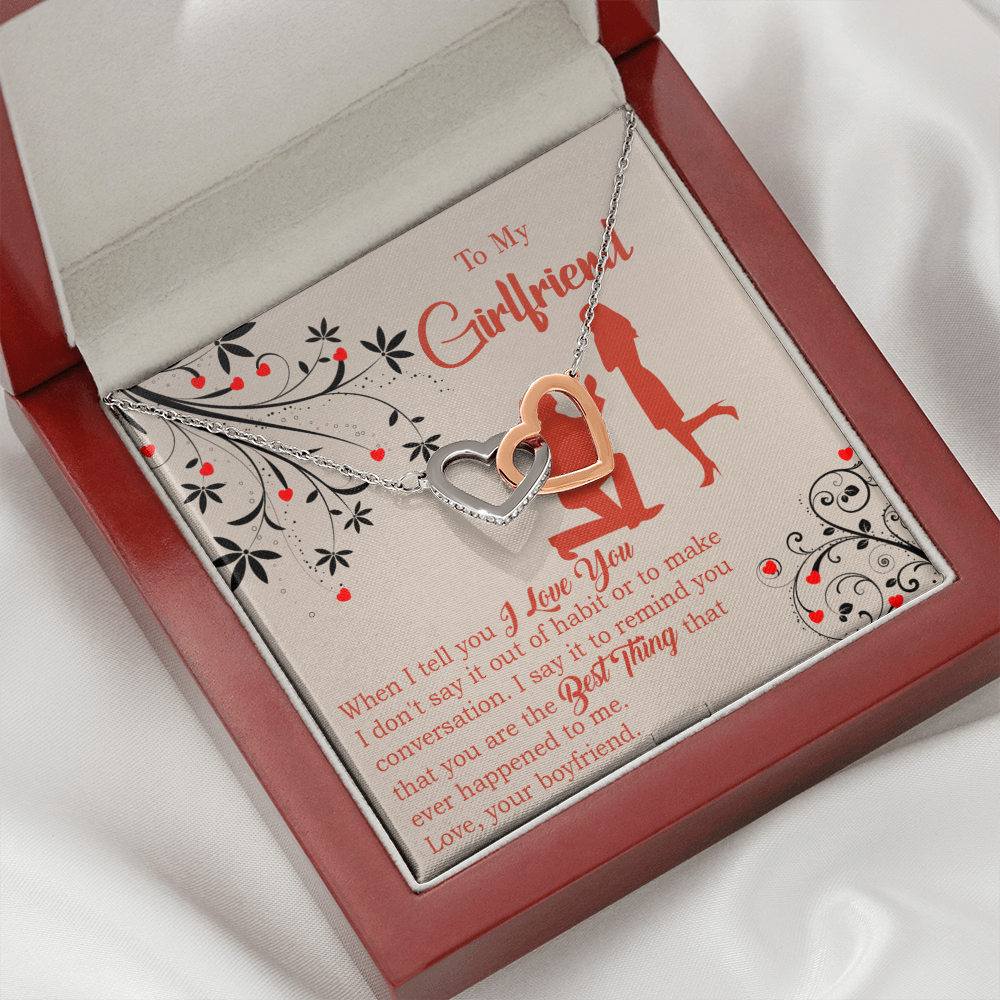 To My Girlfriend Out of Habit Inseparable Necklace-Express Your Love Gifts