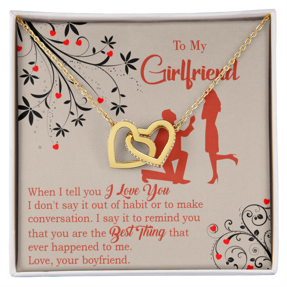 To My Girlfriend Out of Habit Inseparable Necklace-Express Your Love Gifts