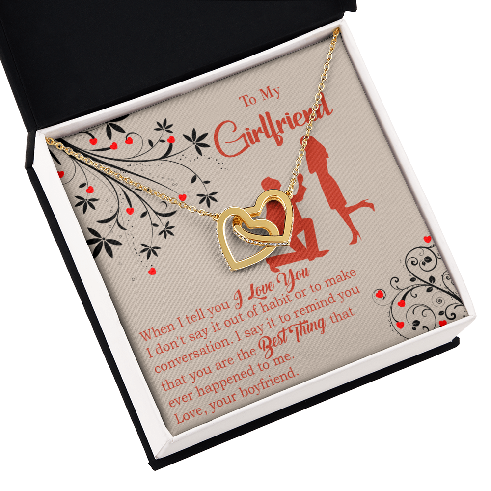 To My Girlfriend Out of Habit Inseparable Necklace-Express Your Love Gifts