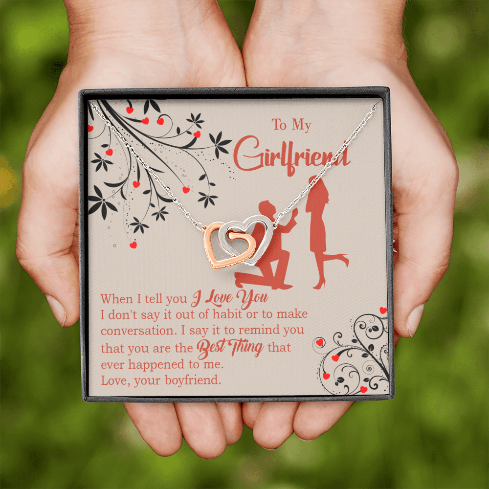 To My Girlfriend Out of Habit Inseparable Necklace-Express Your Love Gifts