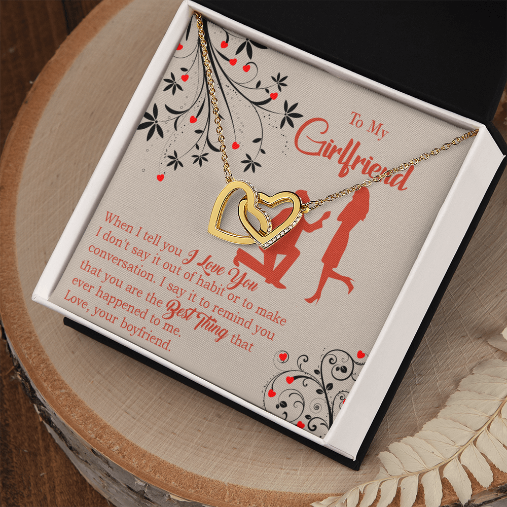 To My Girlfriend Out of Habit Inseparable Necklace-Express Your Love Gifts