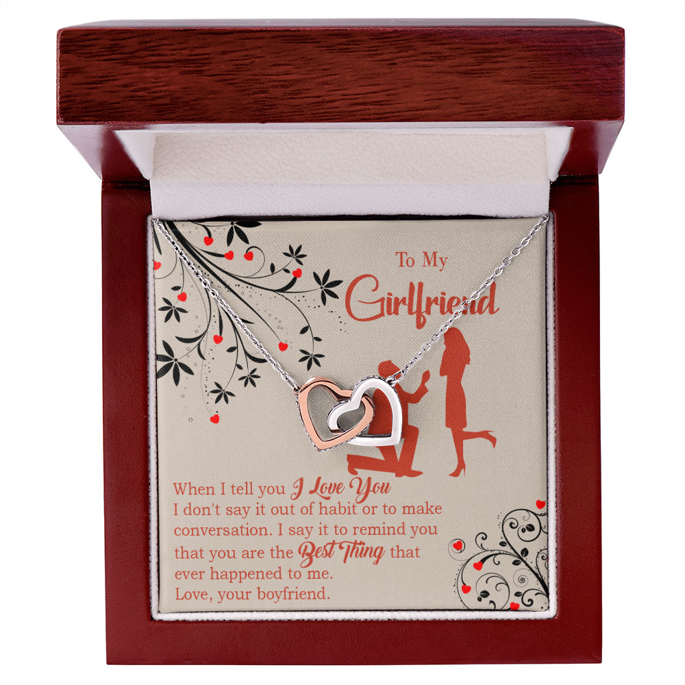 To My Girlfriend Out of Habit Inseparable Necklace-Express Your Love Gifts