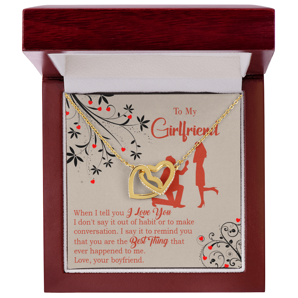 To My Girlfriend Out of Habit Inseparable Necklace-Express Your Love Gifts