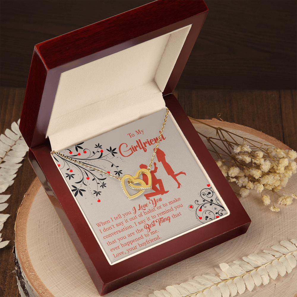 To My Girlfriend Out of Habit Inseparable Necklace-Express Your Love Gifts