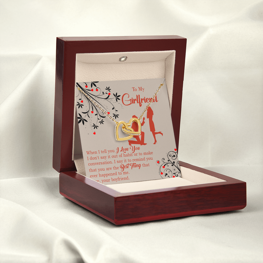 To My Girlfriend Out of Habit Inseparable Necklace-Express Your Love Gifts