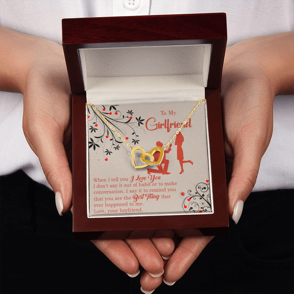 To My Girlfriend Out of Habit Inseparable Necklace-Express Your Love Gifts