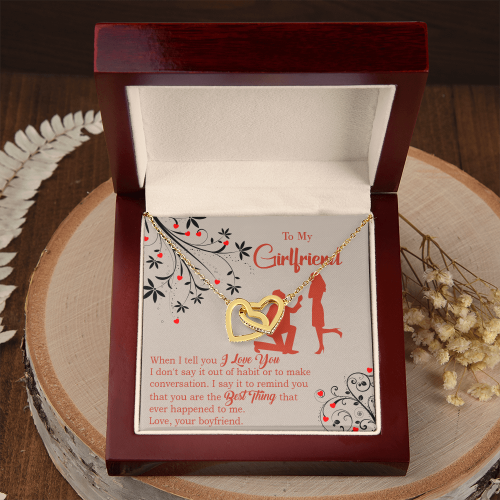 To My Girlfriend Out of Habit Inseparable Necklace-Express Your Love Gifts