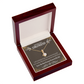To My Girlfriend Precious Love Alluring Ribbon Necklace Message Card-Express Your Love Gifts