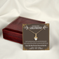 To My Girlfriend Precious Love Alluring Ribbon Necklace Message Card-Express Your Love Gifts