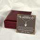 To My Girlfriend Precious Love Alluring Ribbon Necklace Message Card-Express Your Love Gifts