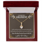 To My Girlfriend Precious Love Alluring Ribbon Necklace Message Card-Express Your Love Gifts