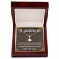 To My Girlfriend Precious Love Alluring Ribbon Necklace Message Card-Express Your Love Gifts