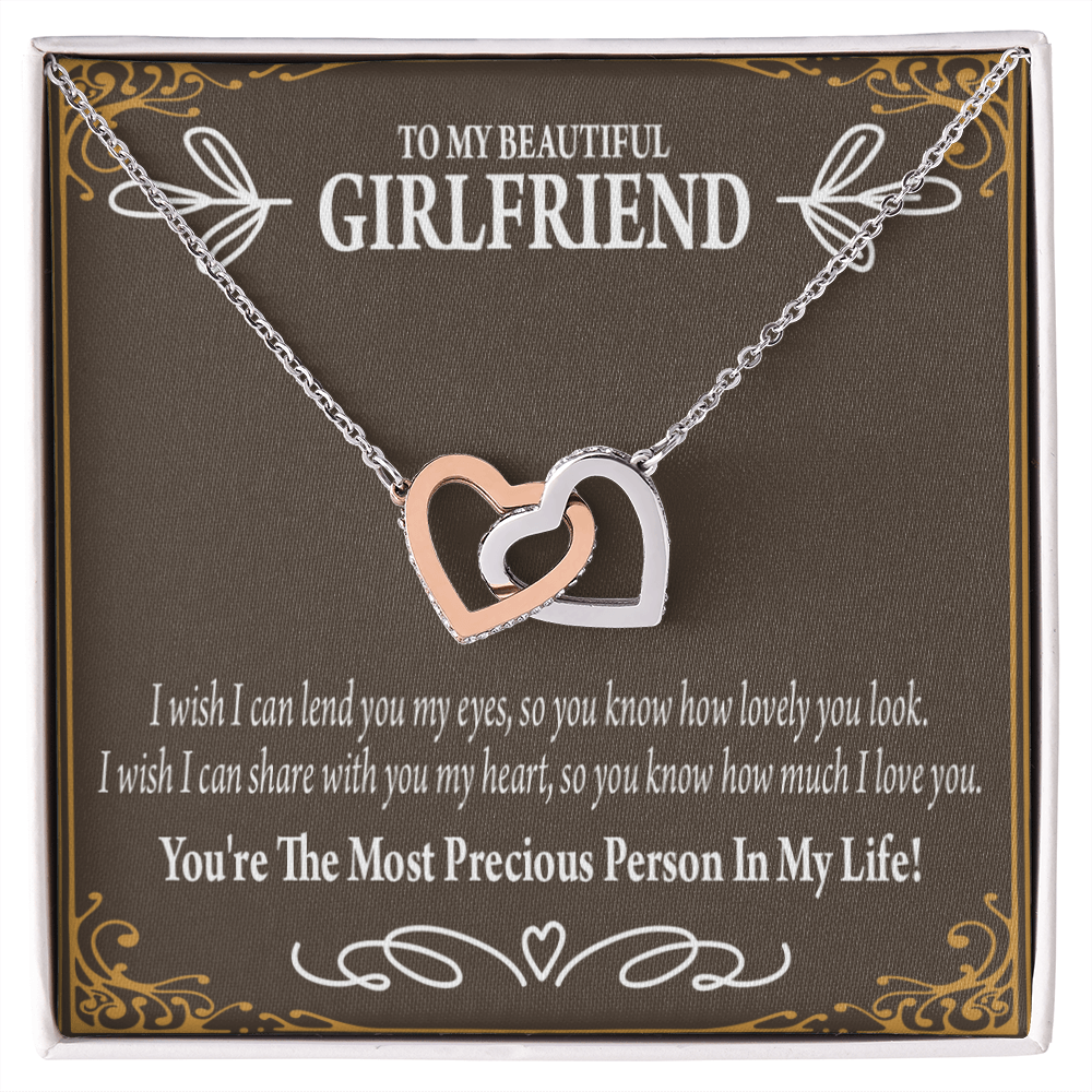 To My Girlfriend Precious Love Inseparable Necklace-Express Your Love Gifts