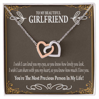 To My Girlfriend Precious Love Inseparable Necklace-Express Your Love Gifts