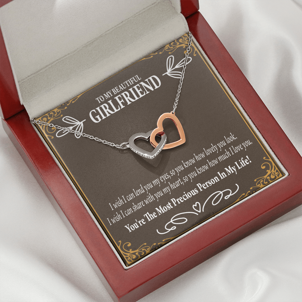 To My Girlfriend Precious Love Inseparable Necklace-Express Your Love Gifts