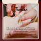 To My Girlfriend Promise to Fiancee Alluring Ribbon Necklace Message Card-Express Your Love Gifts