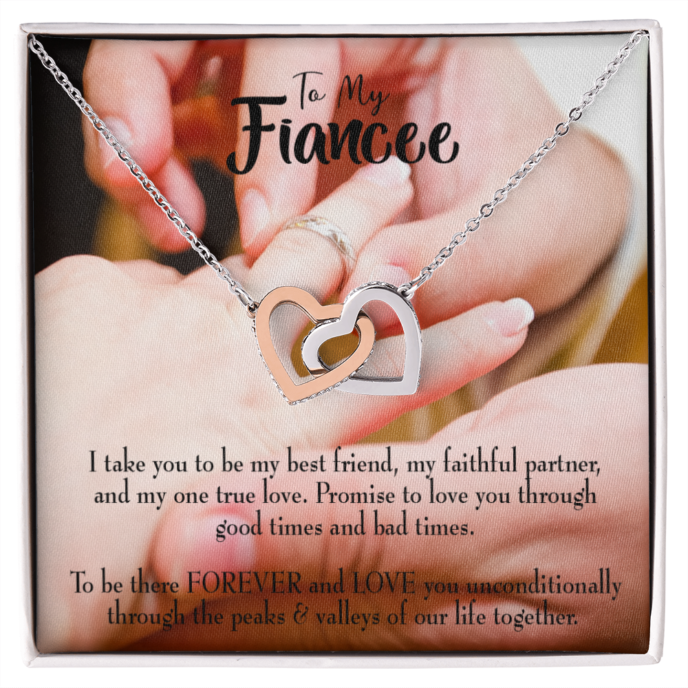 To My Girlfriend Promise to Fianceee Inseparable Necklace-Express Your Love Gifts