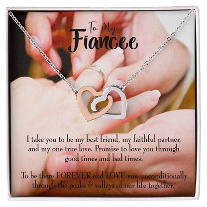 To My Girlfriend Promise to Fianceee Inseparable Necklace-Express Your Love Gifts