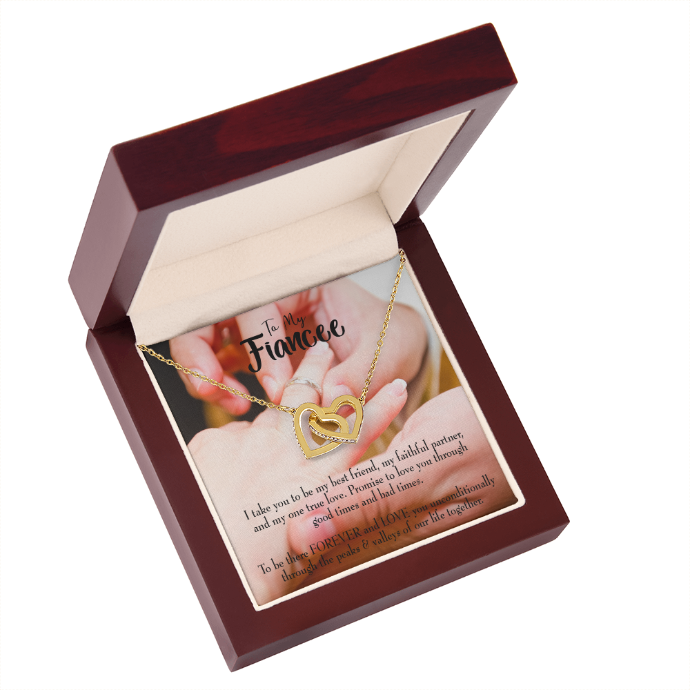 To My Girlfriend Promise to Fianceee Inseparable Necklace-Express Your Love Gifts
