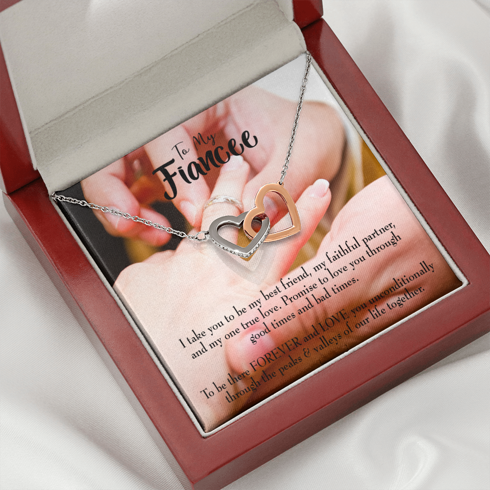 To My Girlfriend Promise to Fianceee Inseparable Necklace-Express Your Love Gifts