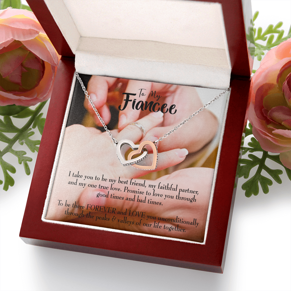 To My Girlfriend Promise to Fianceee Inseparable Necklace-Express Your Love Gifts