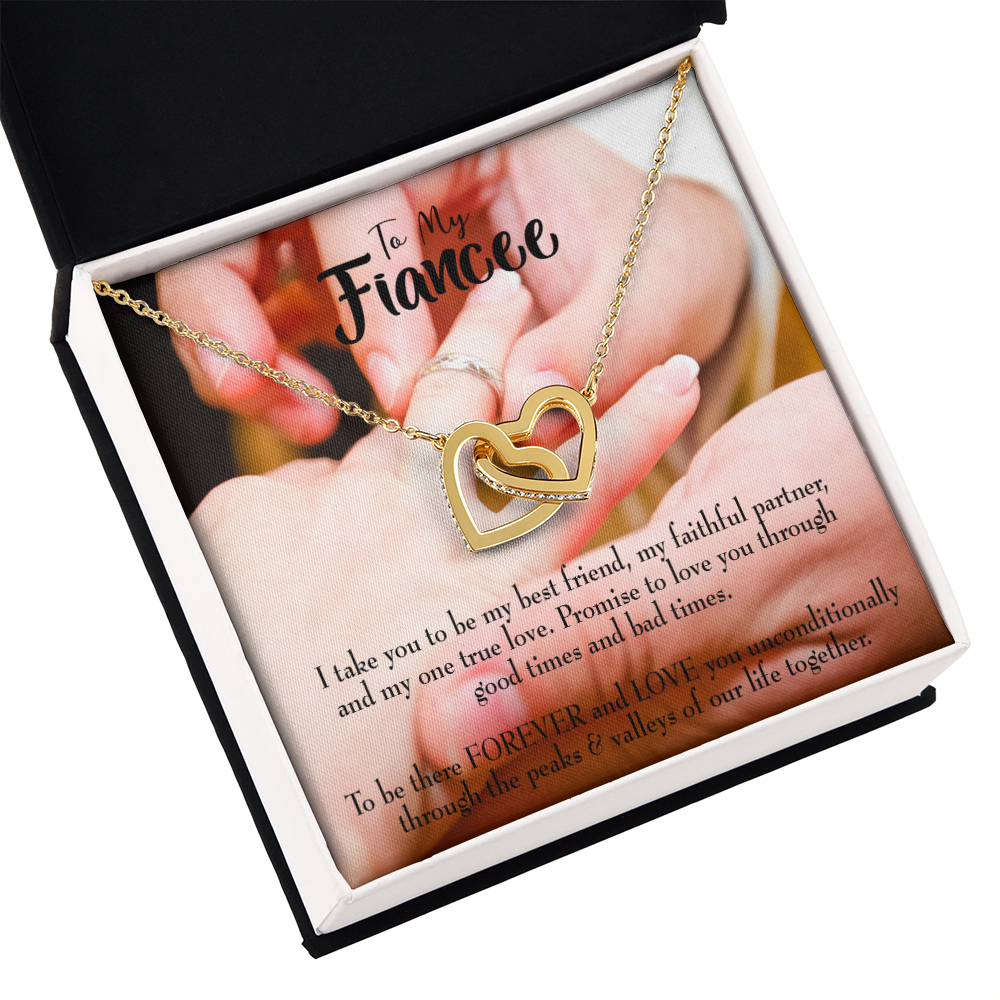 To My Girlfriend Promise to Fianceee Inseparable Necklace-Express Your Love Gifts