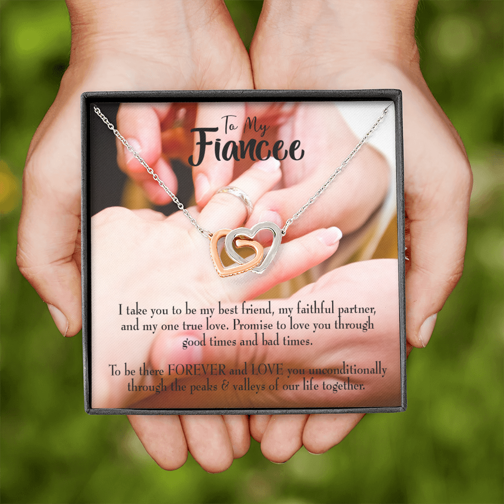 To My Girlfriend Promise to Fianceee Inseparable Necklace-Express Your Love Gifts