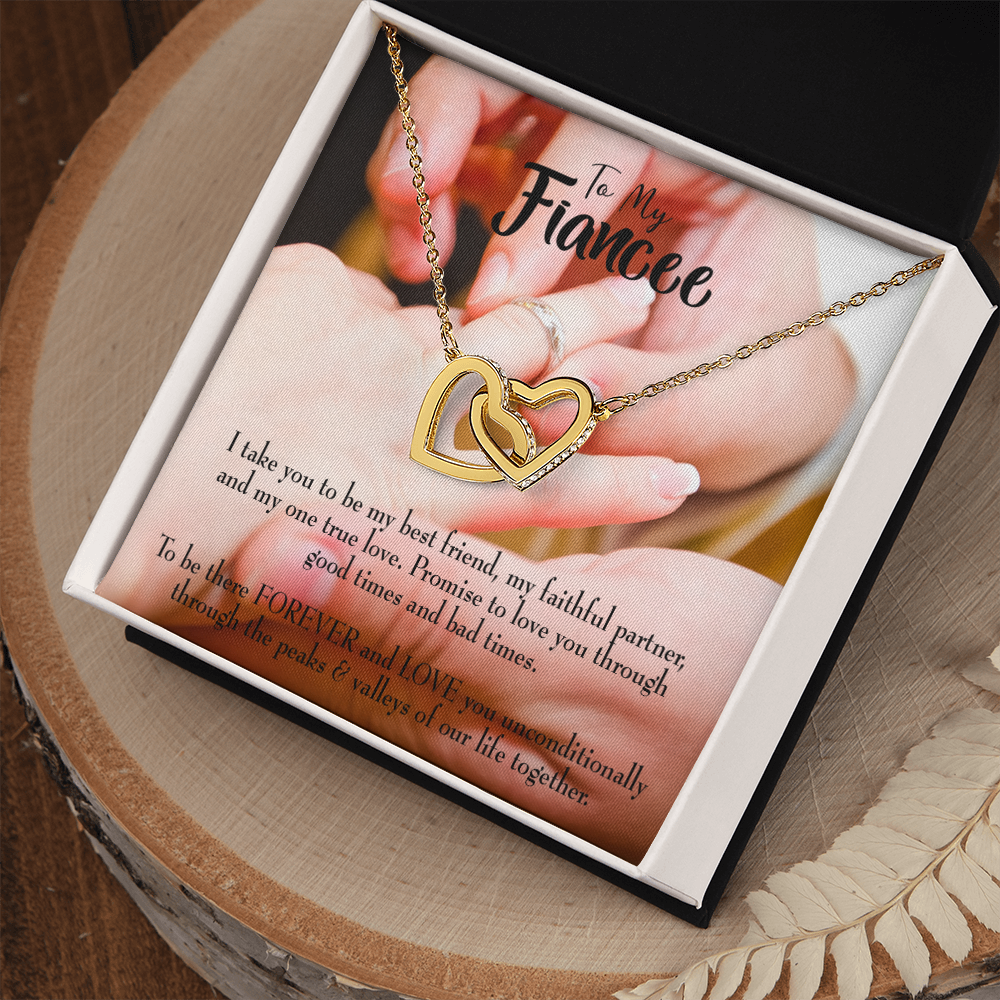 To My Girlfriend Promise to Fianceee Inseparable Necklace-Express Your Love Gifts