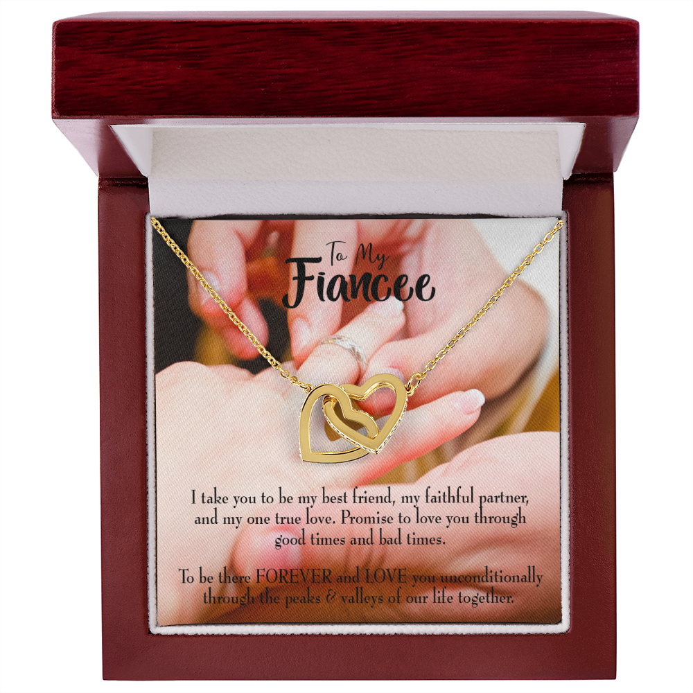 To My Girlfriend Promise to Fianceee Inseparable Necklace-Express Your Love Gifts