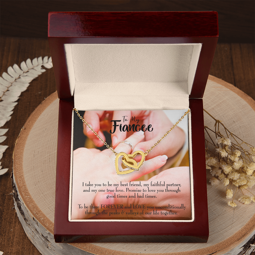 To My Girlfriend Promise to Fianceee Inseparable Necklace-Express Your Love Gifts