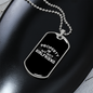 To My Girlfriend Property of My Hot Girlfriend Necklace Stainless Steel or 18k Gold Dog Tag 24" Chain-Express Your Love Gifts