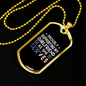 To My Girlfriend Proud Army Boyfriend Necklace Stainless Steel or 18k Gold Dog Tag 24" Chain-Express Your Love Gifts