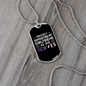 To My Girlfriend Proud Army Boyfriend Necklace Stainless Steel or 18k Gold Dog Tag 24" Chain-Express Your Love Gifts