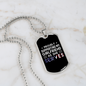 To My Girlfriend Proud Army Boyfriend Necklace Stainless Steel or 18k Gold Dog Tag 24" Chain-Express Your Love Gifts