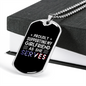 To My Girlfriend Proud Army Boyfriend Necklace Stainless Steel or 18k Gold Dog Tag 24" Chain-Express Your Love Gifts