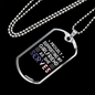 To My Girlfriend Proud Army Boyfriend Necklace Stainless Steel or 18k Gold Dog Tag 24" Chain-Express Your Love Gifts