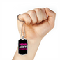 To My Girlfriend Proud Army Girlfriend Pink Necklace Stainless Steel or 18k Gold Dog Tag 24" Chain-Express Your Love Gifts