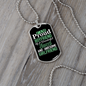 To My Girlfriend Proud Boyfriend of Awesome Girlfriend Necklace Stainless Steel or 18k Gold Dog Tag 24" Chain-Express Your Love Gifts