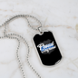 To My Girlfriend Proud Girlfriend Necklace Stainless Steel or 18k Gold Dog Tag 24" Chain-Express Your Love Gifts