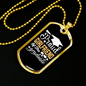To My Girlfriend Proud Girlfriend Of The Graduate Necklace Stainless Steel or 18k Gold Dog Tag 24" Chain-Express Your Love Gifts