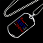 To My Girlfriend Proud Navy Girlfriend Plain Necklace Stainless Steel or 18k Gold Dog Tag 24" Chain-Express Your Love Gifts