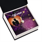 To My Girlfriend Rare Jewel Alluring Ribbon Necklace Message Card-Express Your Love Gifts