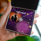 To My Girlfriend Rare Jewel Infinity Knot Necklace Message Card-Express Your Love Gifts